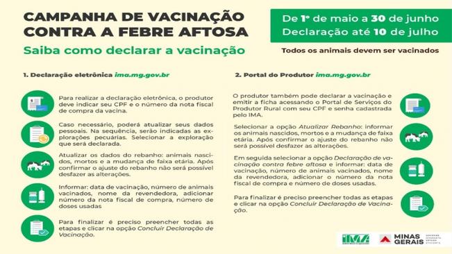 CAMPANHA DE VACINAÇÃO CONTRA A FEBRE AFTOSA