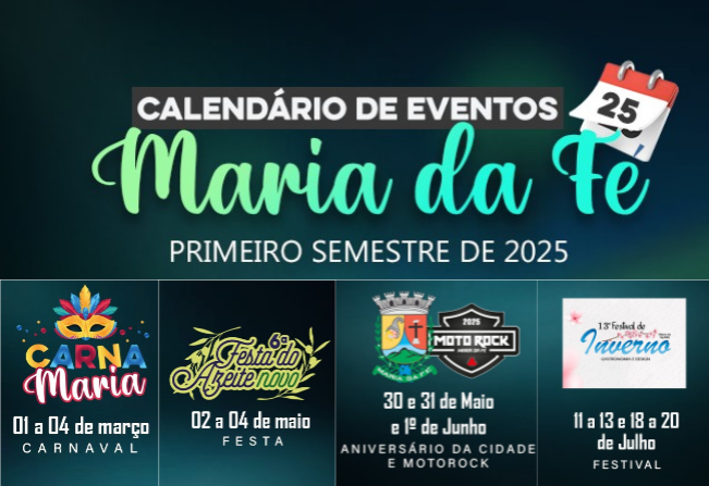 Calendário de eventos 